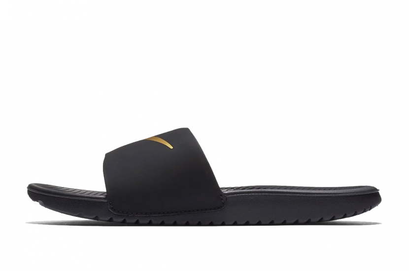 NIKE KAWA SLIDE BLACK GOLD [819352-003] 