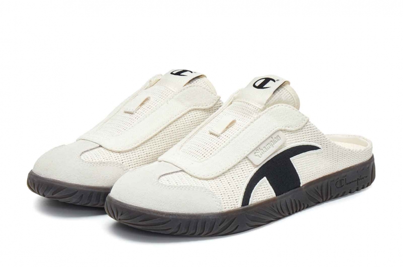 CHAMPION T-TRAINER MULE CREAM/BLACK [U5BFASW01U3]