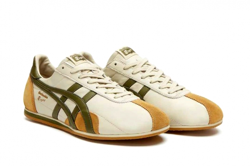 ONITSUKA TIGER RUNSPARK BEIGE OLIVE GREEN MUSTARD YELLOW [1183B480-200]