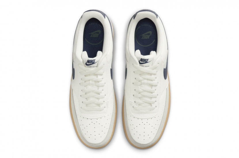 NIKE COURT VISION LOW "SAIL/MIDNIGHT NAVY" [HF1068-133]