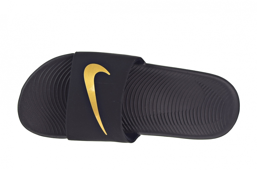 NIKE KAWA SLIDE BLACK GOLD [819352-003] 