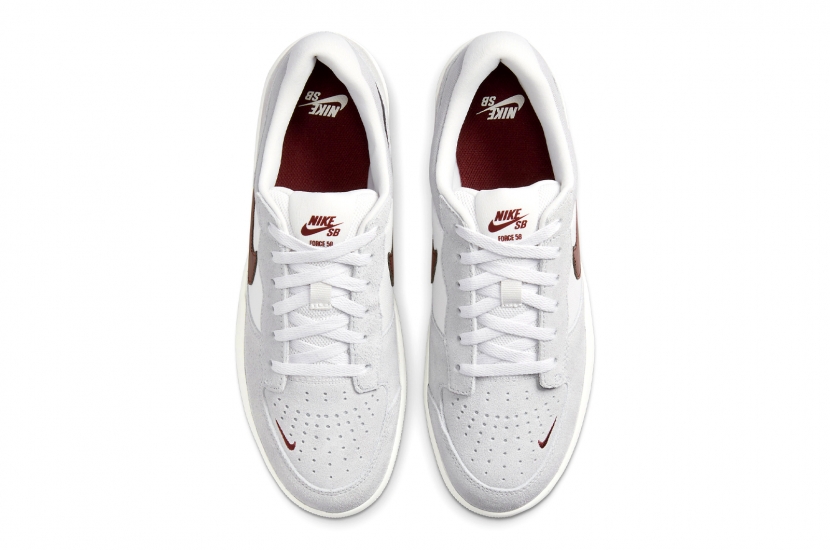 NIKE SB FORCE 58 ‘LIGHT SMOKE BURGUNDY [FQ7637-001]