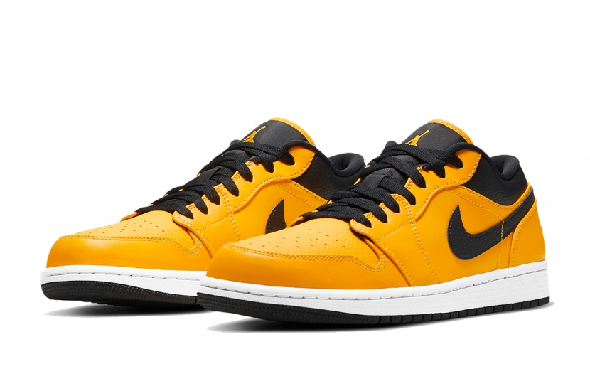 AIR JORDAN 1 LOW UNIVERSITY GOLD BLACK [553558-700]