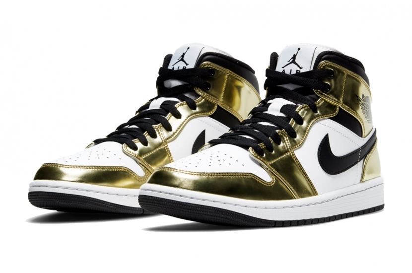 AIR JORDAN 1 MID METALLIC GOLD [DC1419-700]