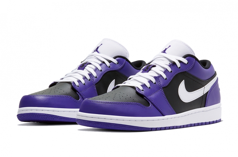 AIR JORDAN 1 LOW PURPLE BLACK [553558-501]