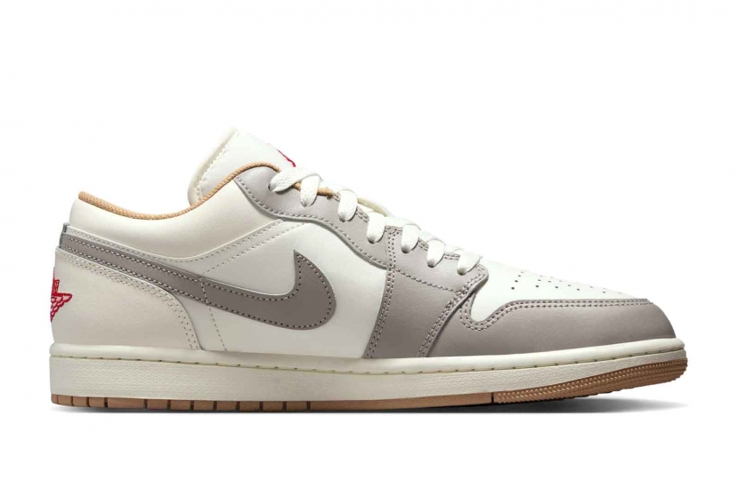 AIR JORDAN 1 LOW RED COLLEGE GREY [553558-169]