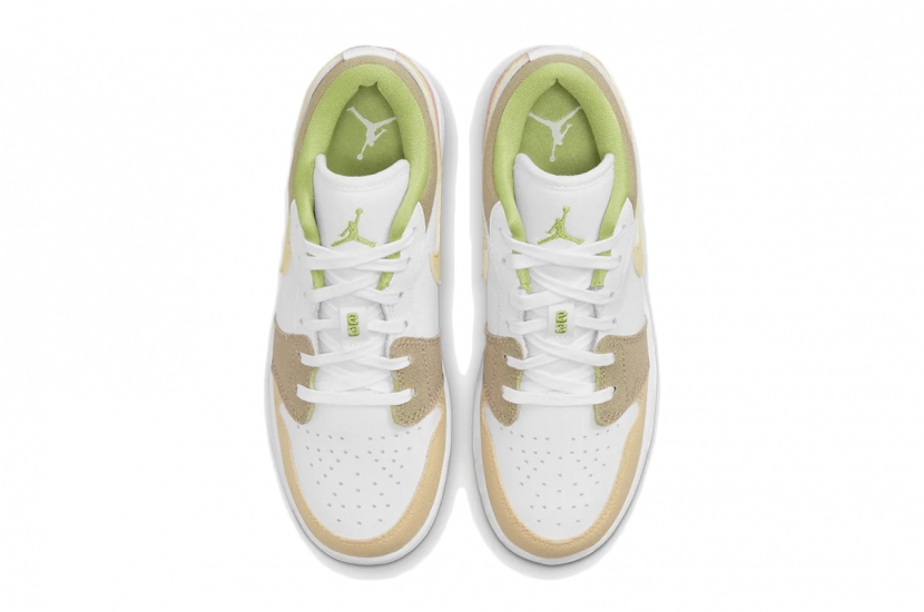 AIR JORDAN 1 LOW PASTEL GRIND VIVID GREEN GS [DJ0341-100]