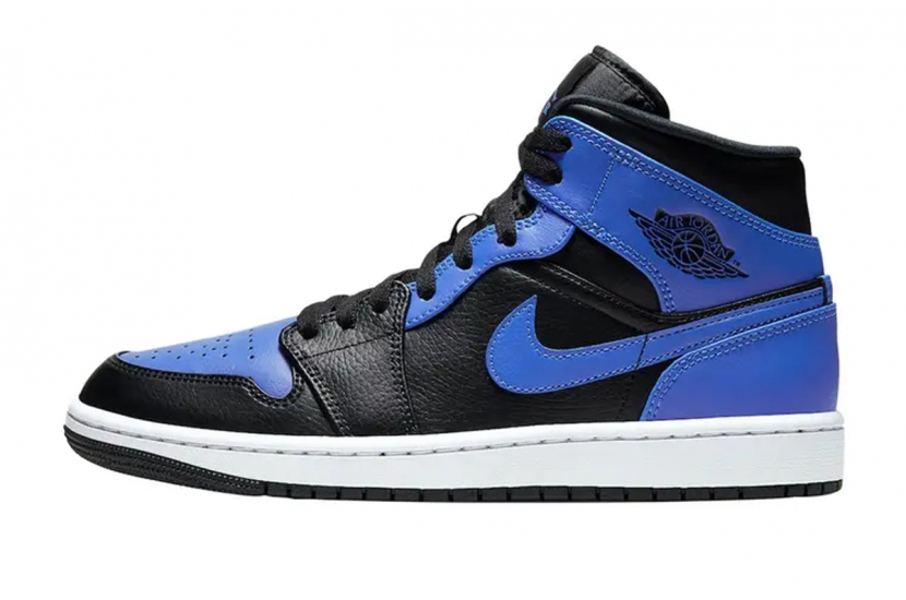 AIR JORDAN 1 MID HYPER ROYAL MEN [554724-077]