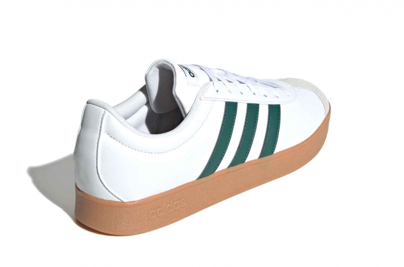 ADIDAS VL COURT BASE CLOUD WHITE / COLLEGIATE GREEN [ID3710]