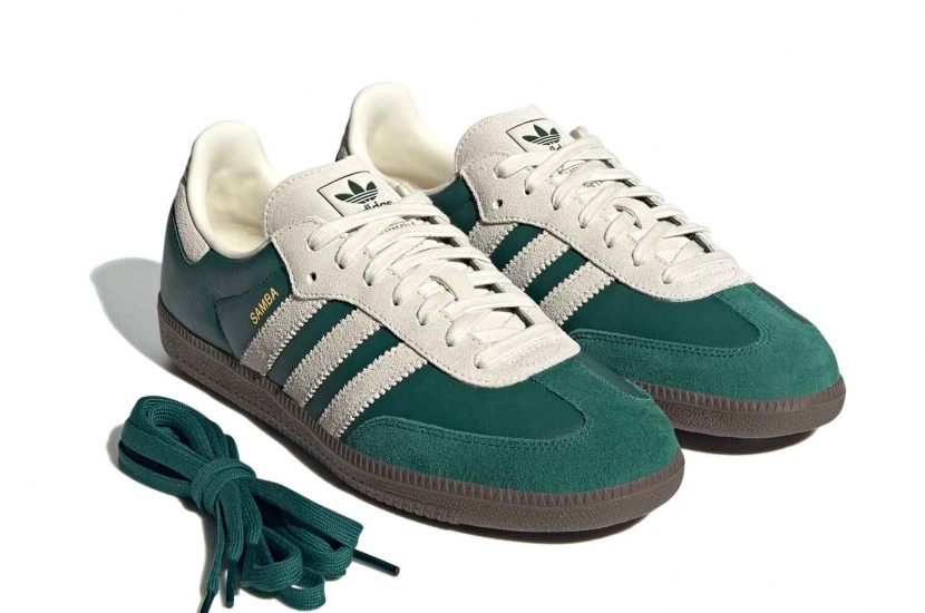 ADIDAS SAMBA OG COLLEGIATE GREEN CREAM WHITE [JI3215]