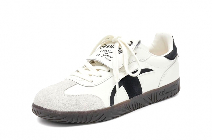 CHAMPION ESSENTIALS T-TRAINER CREAM BLACK [U4CFCTW14U3] 
