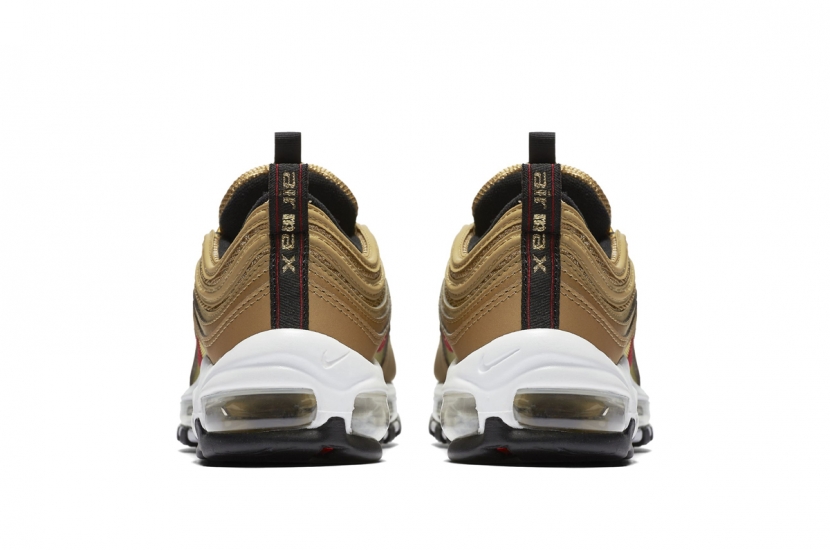 AIR MAX 97 METALLIC GOLD TRAINERS (GS) [918890-700]