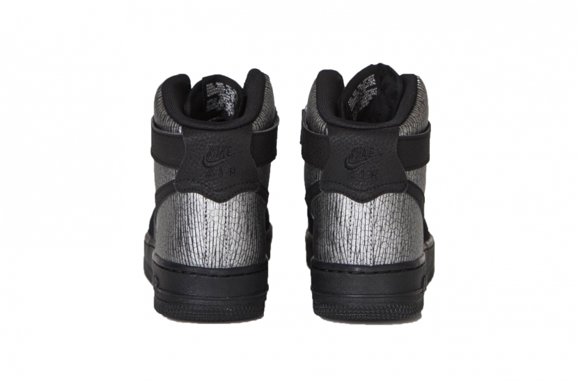 AIR FORCE 1 HIGH PREMIUM METALLIC BLACK SILVER [654440-003]