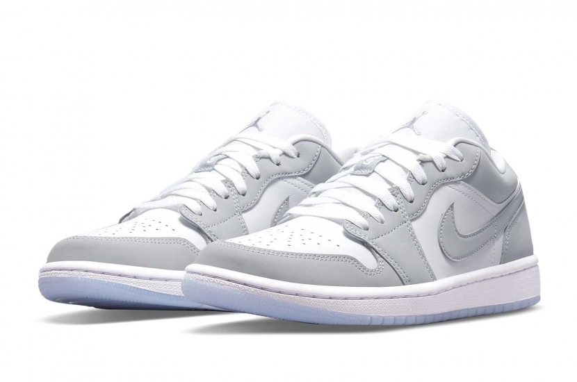 AIR JORDAN 1 LOW WHITE WOLF GREY W [DC0774-105]