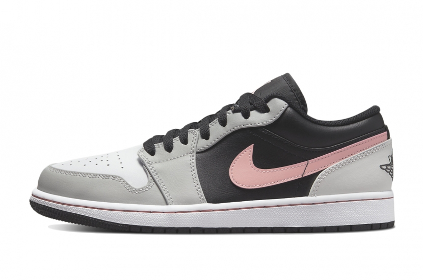 AIR JORDAN 1 LOW BLACK GREY PINK [553558-062]