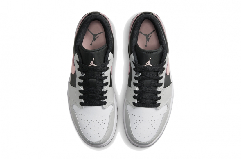 AIR JORDAN 1 LOW BLACK GREY PINK [553558-062]