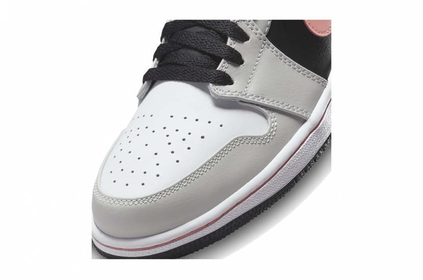 AIR JORDAN 1 LOW BLACK GREY PINK [553558-062]