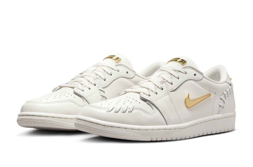 AIR JORDAN 1 LOW METHOD OF MAKE SAIL METALLIC GOLD [FN5032-100]