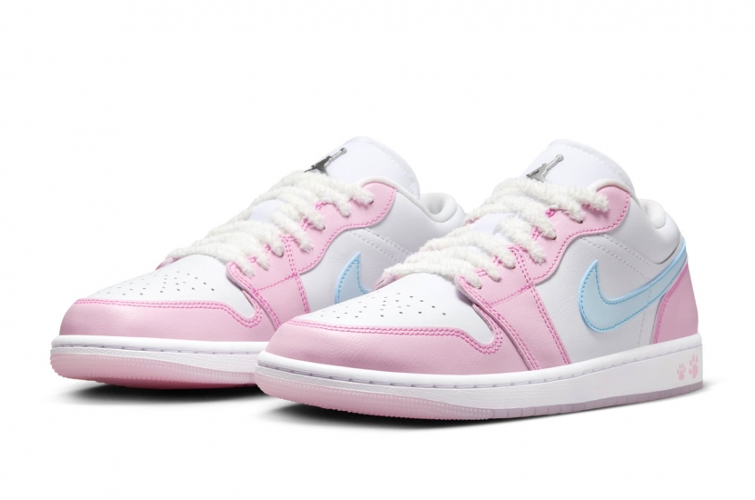 AIR JORDAN 1 LOW SE PAW PRINT PINK FOAM [HM3706-141]