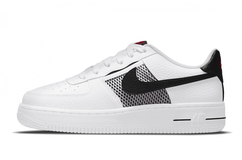 AIR FORCE 1 LOW MESH POCKED WHITE BLACK (GS) [DH9596-100]