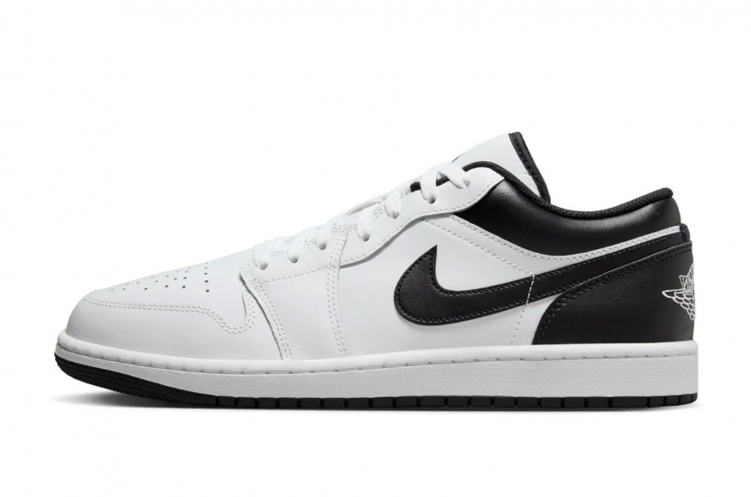 AIR JORDAN 1 LOW WHITE BLACK GS [553560-132] 