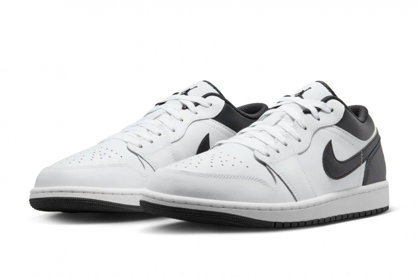 AIR JORDAN 1 LOW WHITE BLACK GS [553560-132] 