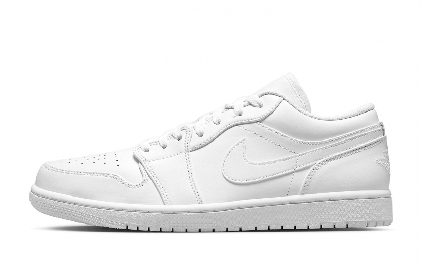 AIR JORDAN 1 LOW TRIPLE WHITE [553558-136]