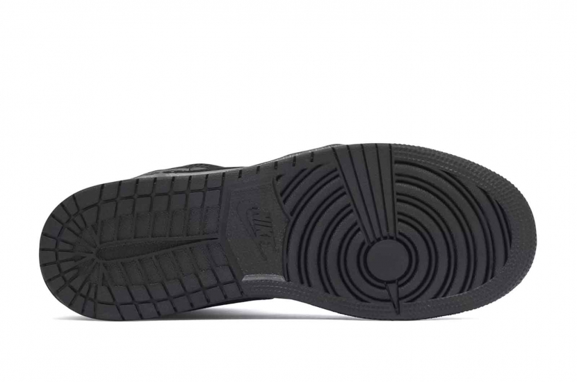 AIR JORDAN 1 MID TRIPLE BLACK [554725-091]