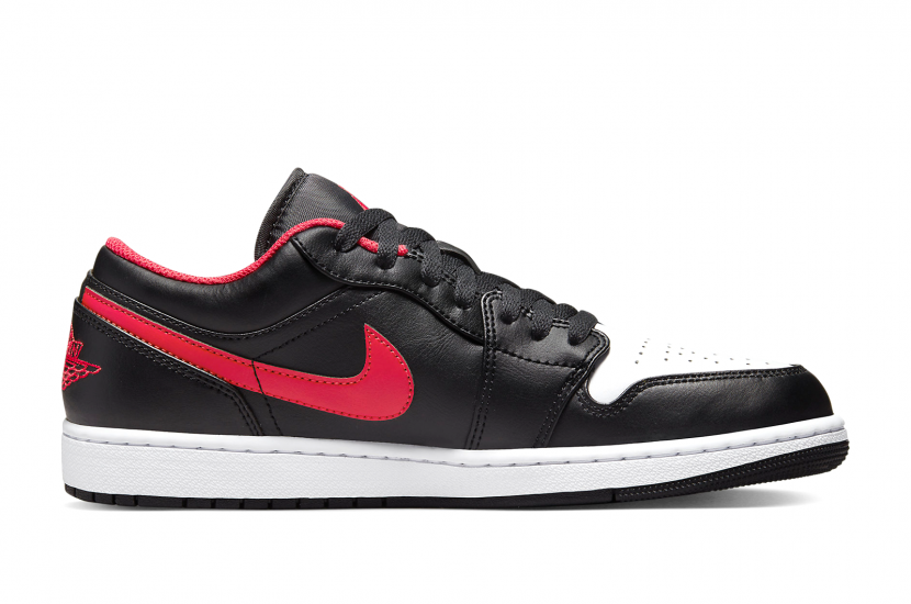 AIR JORDAN 1 LOW BLACK FIRED RED [553558-063]