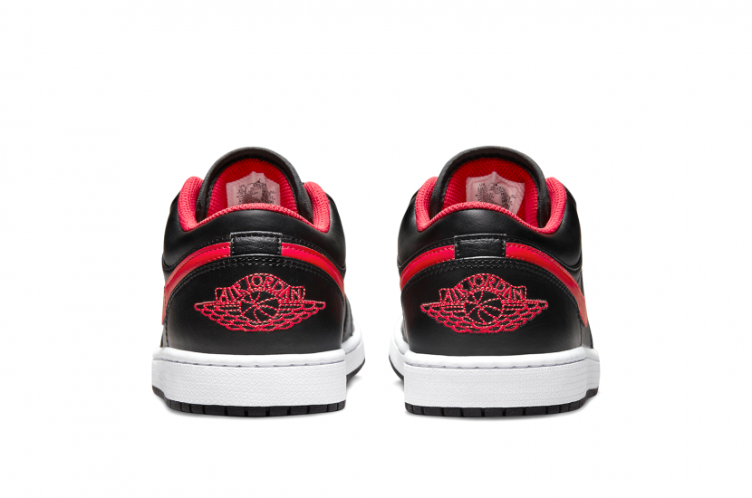 AIR JORDAN 1 LOW BLACK FIRED RED [553558-063]