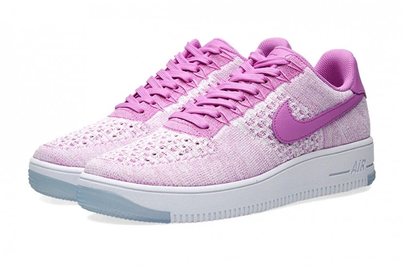 AIR FORCE 1 FLYNIT LOW FUCHSIA GLOW WHITE [820256-500]