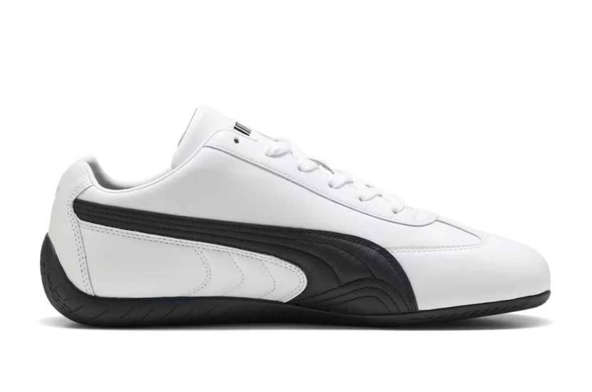 PUMA SPEEDCAT LEATHER WHITE BLACK [401603-02]