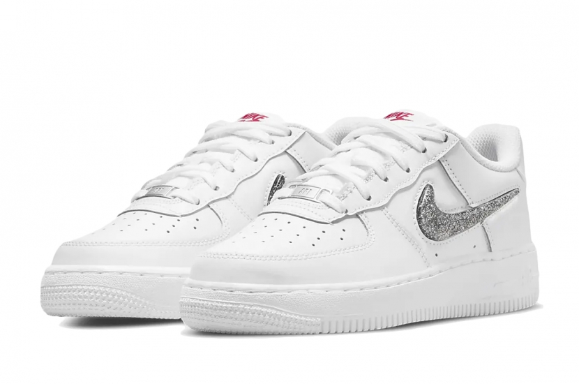 AIR FORCE 1 LV8 WHITE METALLIC SILVER [DC9651-100]