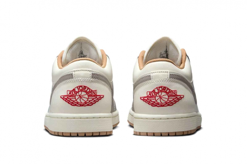 AIR JORDAN 1 LOW RED COLLEGE GREY [553558-169]