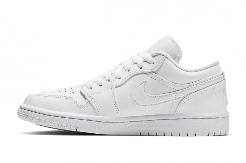 AIR JORDAN 1 LOW TRIPLE WHITE [AO9944-111] [553560-126] [553560-130]