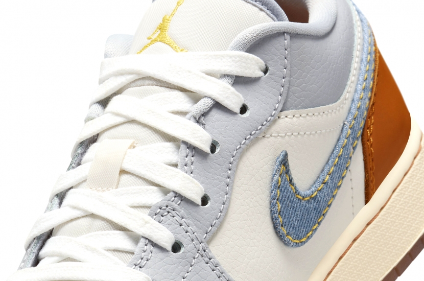 AIR JORDAN 1 LOW REPAIRED DENIM SWOOSH GS [FZ5046-041]