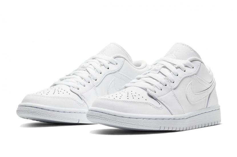 AIR JORDAN 1 LOW TRIPLE WHITE [AO9944-111] [553560-126] [553560-130]