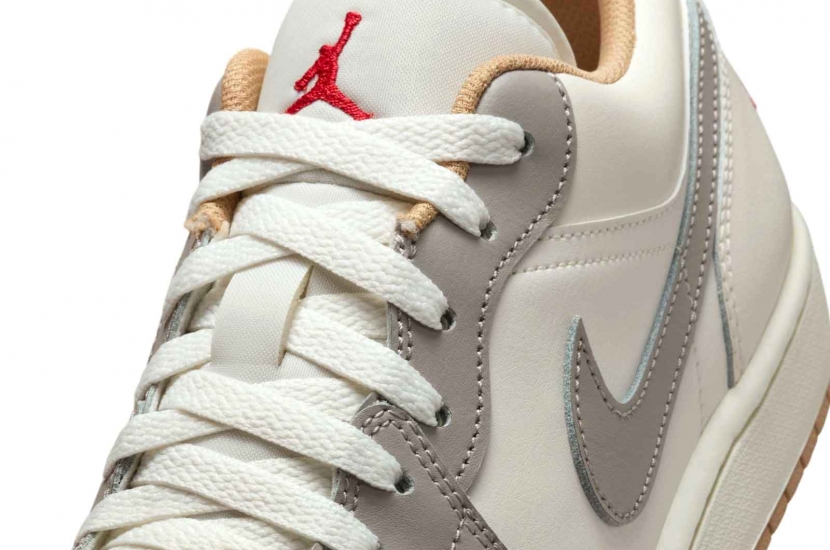 AIR JORDAN 1 LOW RED COLLEGE GREY [553558-169]