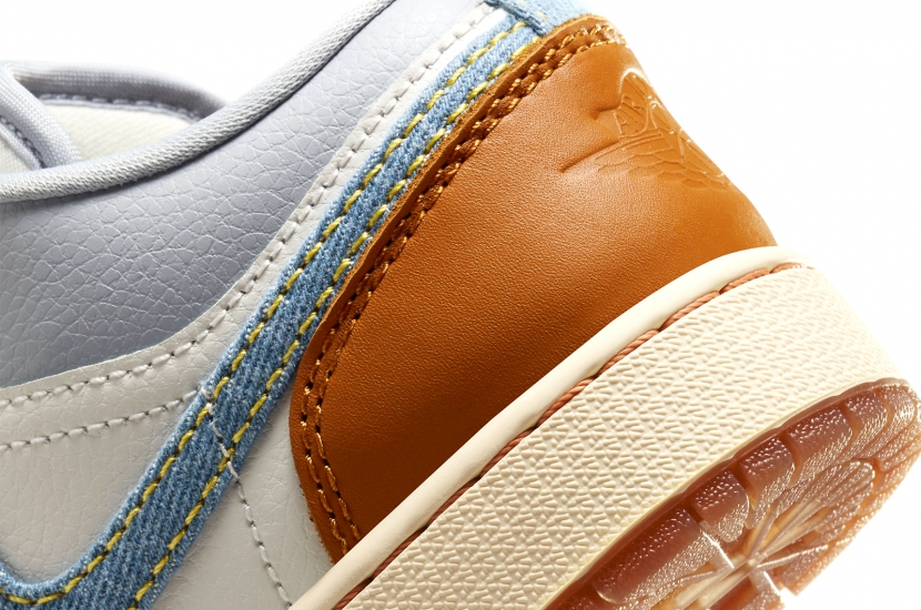 AIR JORDAN 1 LOW REPAIRED DENIM SWOOSH GS [FZ5046-041]