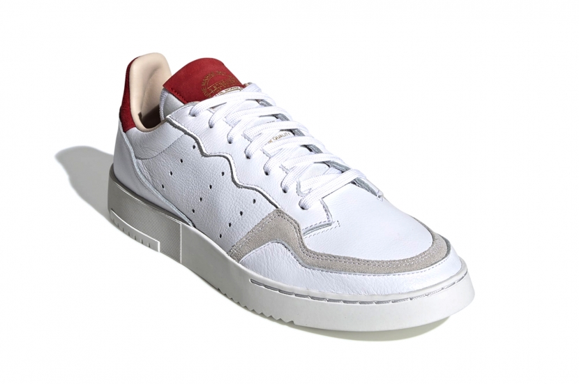  ADIDAS SUPERCOURT WHITE SCARLET [EF9181]