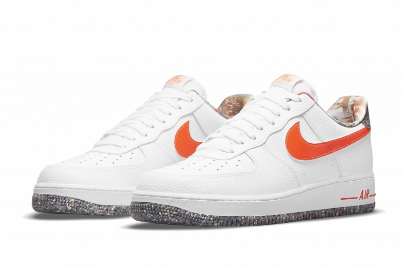 AIR FORCE 1 LV7 GS WHITE TOTAL ORANGE CRATER [DN8016-100]