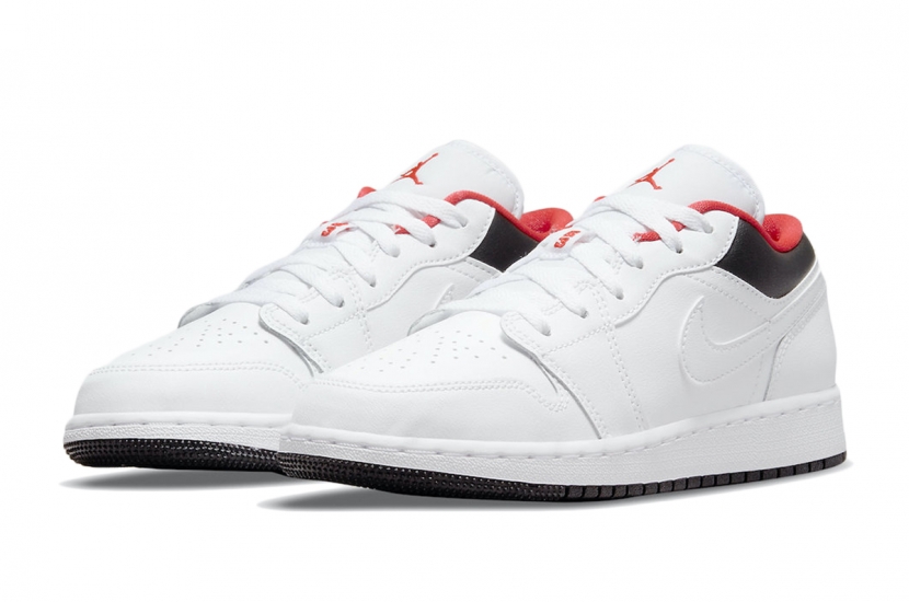 AIR JORDAN 1 LOW WHITE BLACK INFRARED [553560-160]