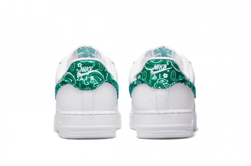 AIR FORCE 1 ESSENTIALS WHITE GREEN PAISLEY [DH4406-102]