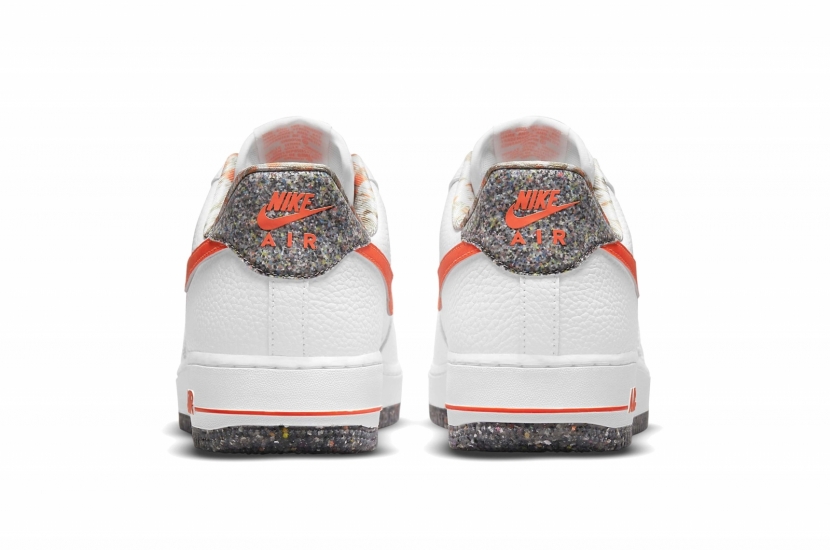 AIR FORCE 1 LV7 GS WHITE TOTAL ORANGE CRATER [DN8016-100]