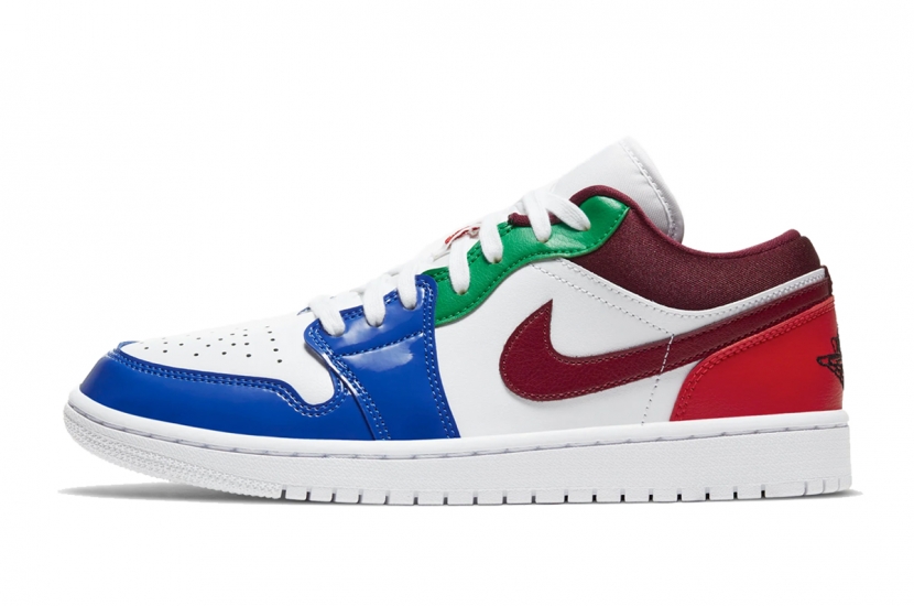 AIR JORDAN 1 LOW W WHITE MULTI COLOR [DB5455-100]