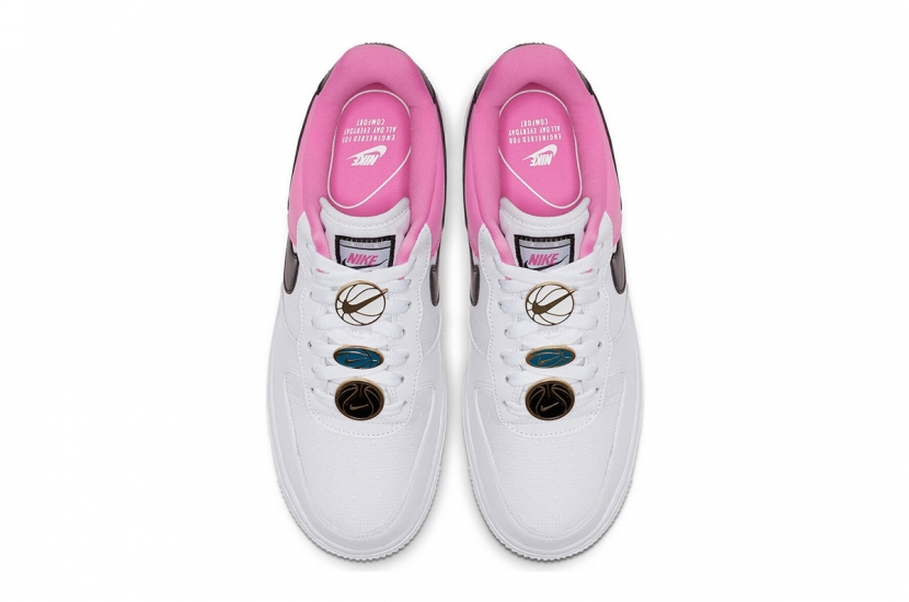 AIR FORCE 1 WHITE PINK BLACK [AA0287-107]