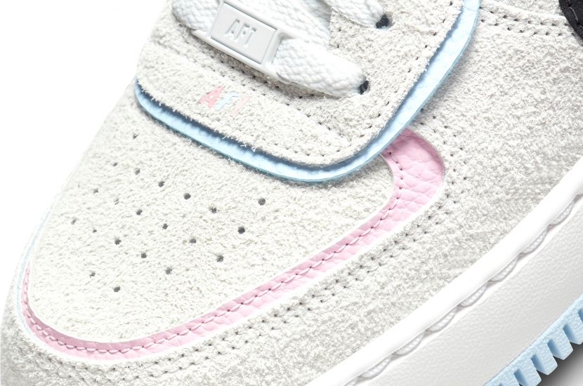 AIR FORCE 1 SHADOW HOOPS WHITE PINK W [DX3358-100]