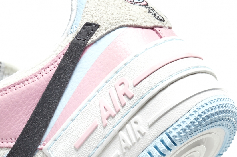 AIR FORCE 1 SHADOW HOOPS WHITE PINK W [DX3358-100]