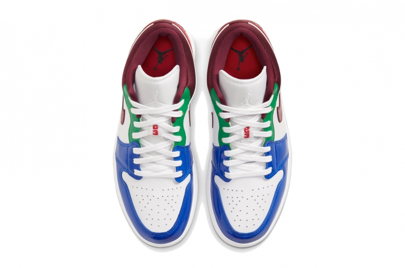 AIR JORDAN 1 LOW W WHITE MULTI COLOR [DB5455-100]