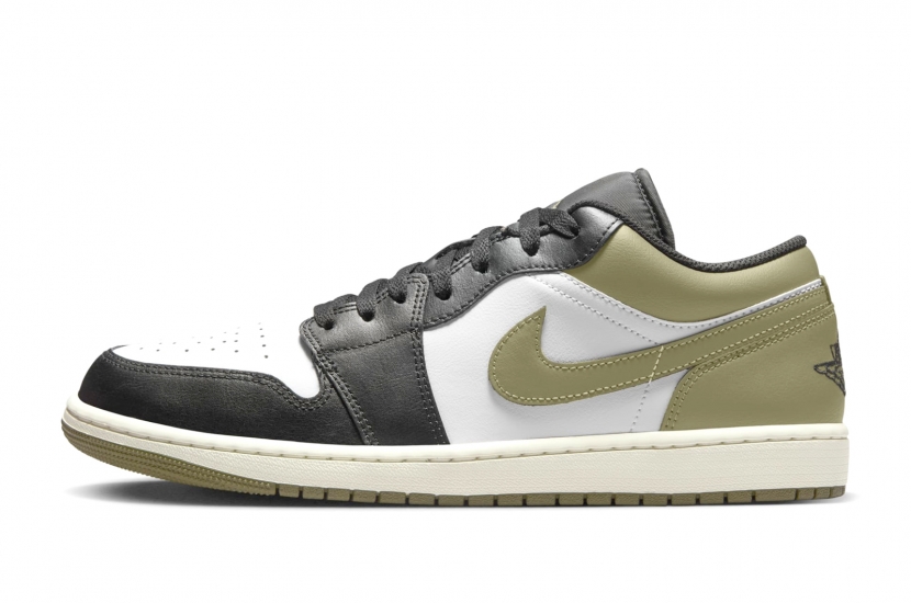  AIR JORDAN 1 LOW “MEDIUM OLIVE” [553558-092]